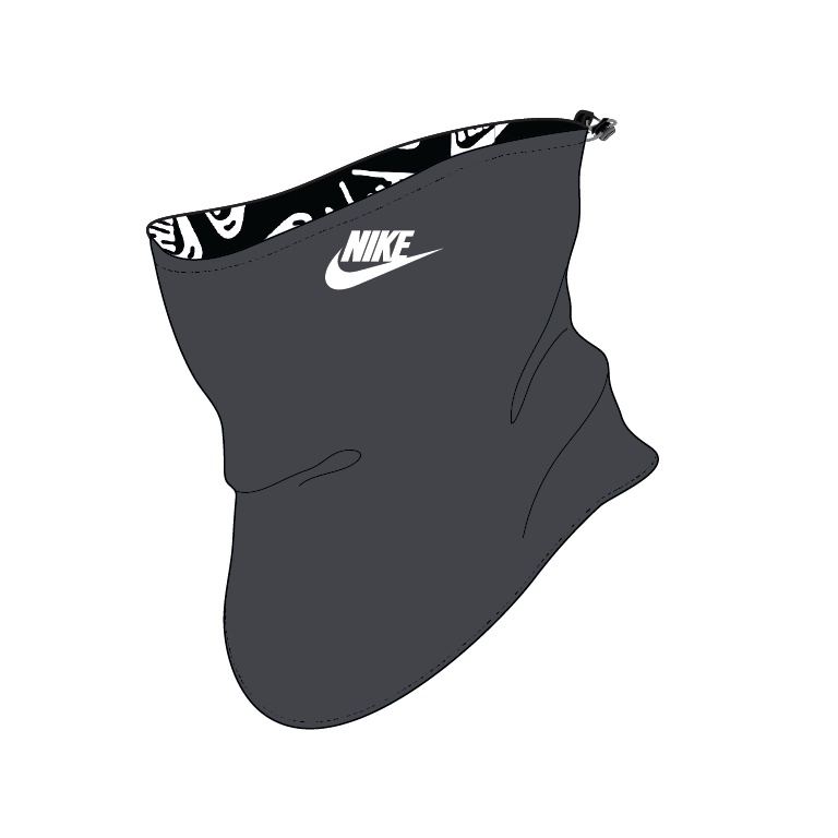Nike Multifunctional Scarf (Neckwarmer) Neckwarmer 2.0 Reversible anthracite gray/black - 1 piece